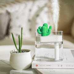 Clear Cactus Ultrasonic Humidifier and Aroma Diffusor 160ML