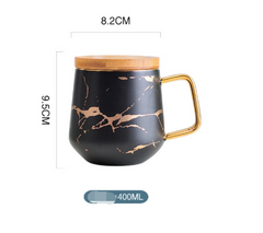 Coffee Mugs Marble Gold Inlay