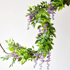 Wisteria Artificial Flower Vine Wreath