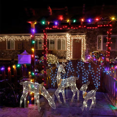 festivano,christmas deer led,christmas deer lighted,,christmas deer lights outdoor,christmas lights on wrought iron fence,christmas deer outdoor lights