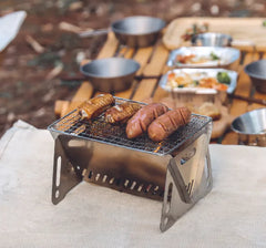 Foldable Outdoor Stainless Steel Stove Grill | BBQ