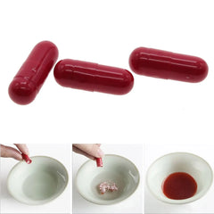 3 Pieces Joke Capsules Fake Blood Pill Horror Capsules