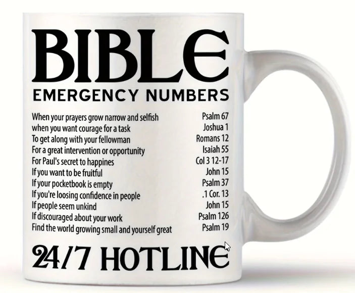 Bible Emergency Numbers Coffee Mug