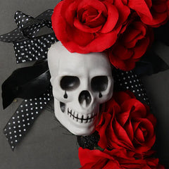 Rose Skull Garland Wreath