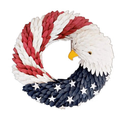 Front Door Patriotic Eagle Wreath