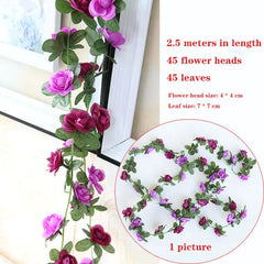 Wisteria Artificial Flower Vine Wreath