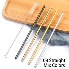 Colorful Stainless Steel Straws