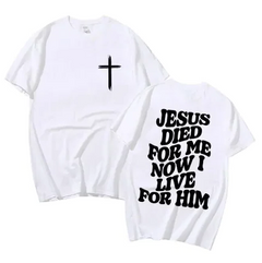 Men's Christian T Shirt Jesus Bible Verse