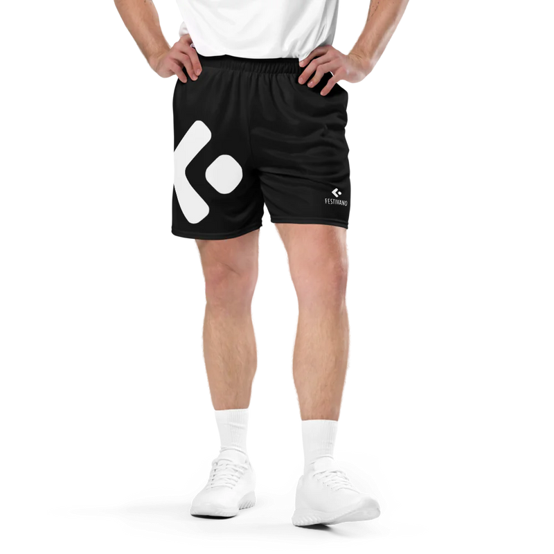 Festivano Full Black Mesh Shorts