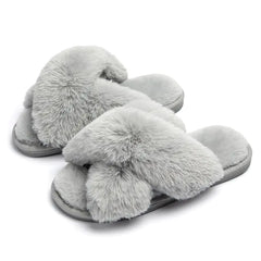 Winter Women's Home Indoor Fuzzy Slippers