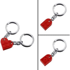 Brick Keychain for Couples Friendship | Heart