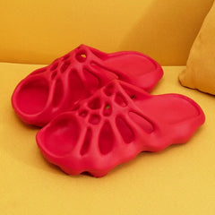 Cut Out Platform Slippers