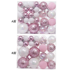 Decorative Christmas Balls Set with Colorful Designs