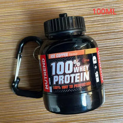 Portable Mini Protein Powder Bottle With Keychain