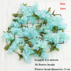 Wisteria Artificial Flower Vine Wreath