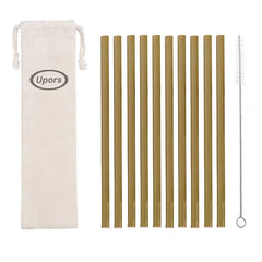 Natural Organic Bamboo Straw Set