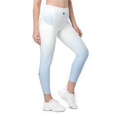 Festivano Blue Gradient Leggings with Pockets