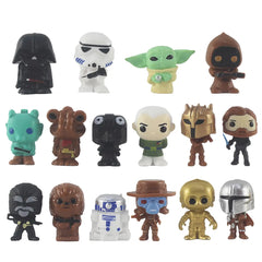 Star cake toppers 16Pack Toys set 1.5 Figure Statues | Star Wars
