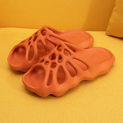 Cut Out Platform Slippers