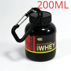 Portable Mini Protein Powder Bottle With Keychain