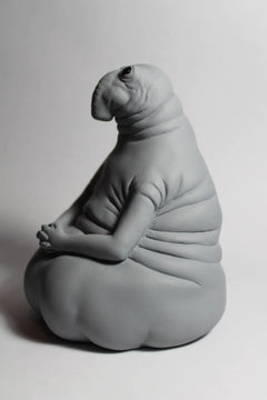 Zhdun Meme Homunculus Loxodontus Plaster Gypsum Sculpture Piggy Money Bank