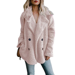Abrigo de piel de invierno para mujer