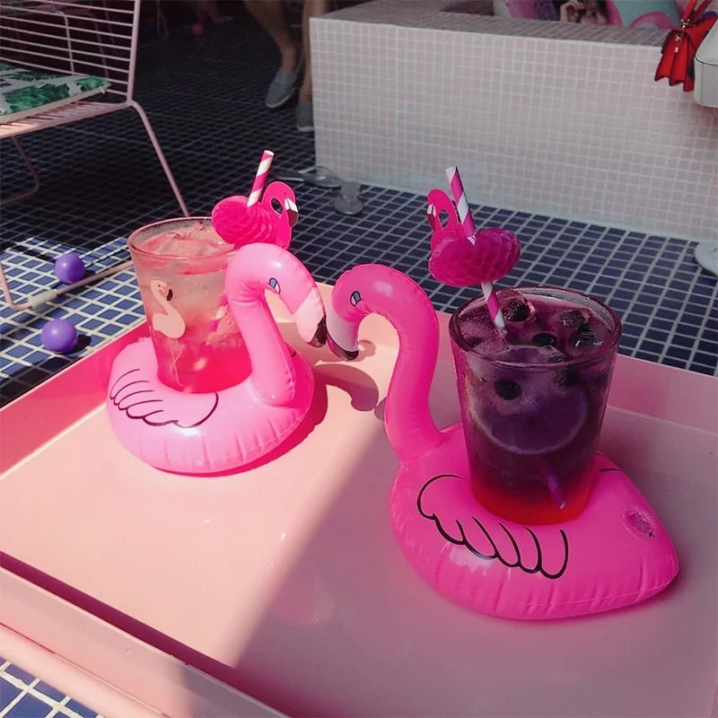 Summer Inflatable Flamingo Cup Holders