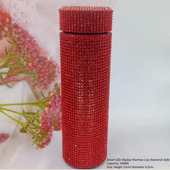 Diamond-Studded Smart Thermal Mug