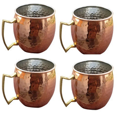 Hammered Copper Plated Mug