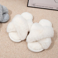 Winter Women's Home Indoor Fuzzy Slippers