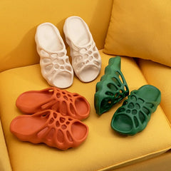 Cut Out Platform Slippers