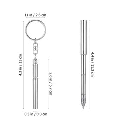 Retractable Pen Shape Keychain