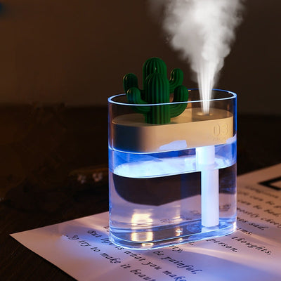 Clear Cactus Ultrasonic Humidifier and Aroma Diffusor 160ML