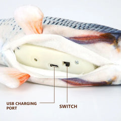 Electronic Fish Shape Cat Toy: USB Charging, Simulation Fish Toy