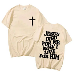 Men's Christian T Shirt Jesus Bible Verse