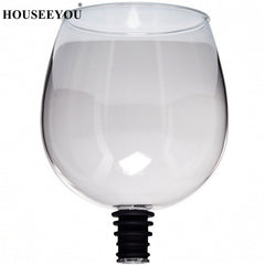 Creative Red Wine Champagne Glass Cup with Silicone Seal Drink Directly from Bottle Crystal Glasses Cocktail Glass 260ML