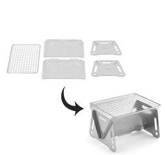 Foldable Outdoor Stainless Steel Stove Grill | BBQ