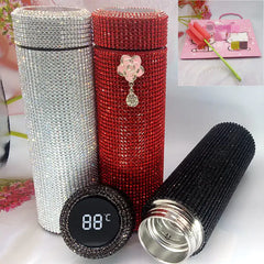 Diamond-Studded Smart Thermal Mug