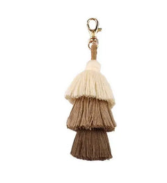 Multicolor Handmade Layered Tassel Keychain