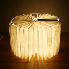 Wooden Book Lamp