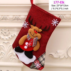 Adornos navideños colgantes de muñeco de nieve de Papá Noel