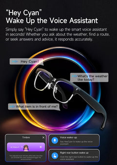 Xiaomi New Design Smart Glasses 4K HD Camera Bluetooth Call Voice Assistant Control