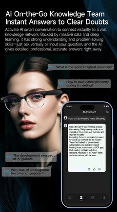 Xiaomi New Design Smart Glasses 4K HD Camera Bluetooth Call Voice Assistant Control