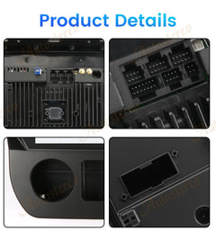 Product details of a black electronic device with various components shown in close-up.