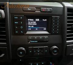 Car stereo system with digital display and control buttons