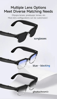 camera glasses, smart glasses, blue light glasses
