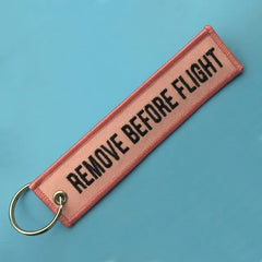 Remove Before Flight Keychain