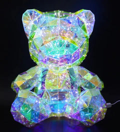 Illusory Glow Christmas Tree & Bear Decorations