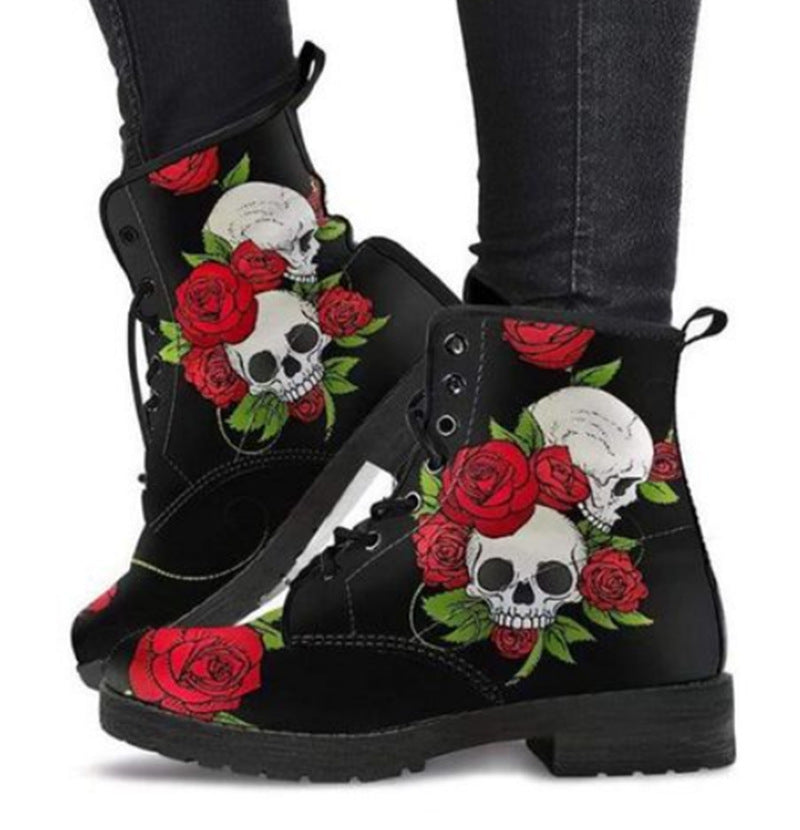 Women's Printed High-Top Boots