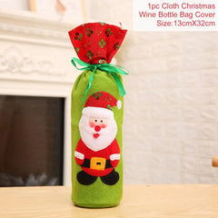 Santa Claus Wine Bottle Cover